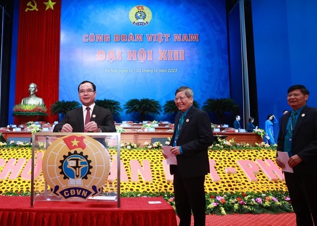 Danh sách 168 người trúng cử Ban Chấp hành Tổng LĐLĐ Việt Nam khóa XIII