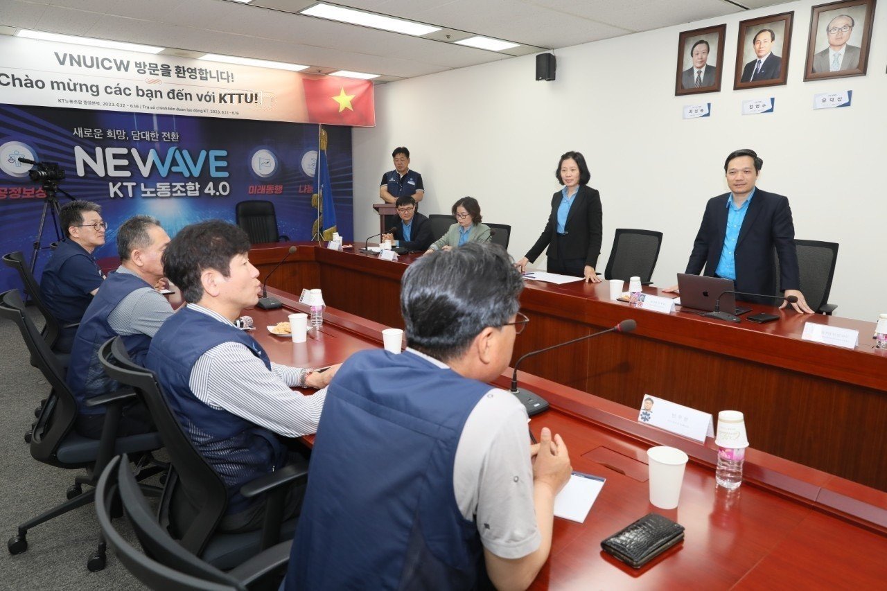 Công đoàn Thông tin và Truyền thông Việt Nam thăm và làm việc  với Công đoàn Viễn thông Hàn Quốc