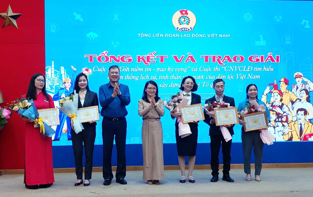 02 Đoàn viên thuộc Công đoàn Tổng công ty Bưu điện Việt Nam đạt giải Nhì và Ba của Cuộc thi trực tuyến “Gửi niềm tin – Trao kỳ vọng”