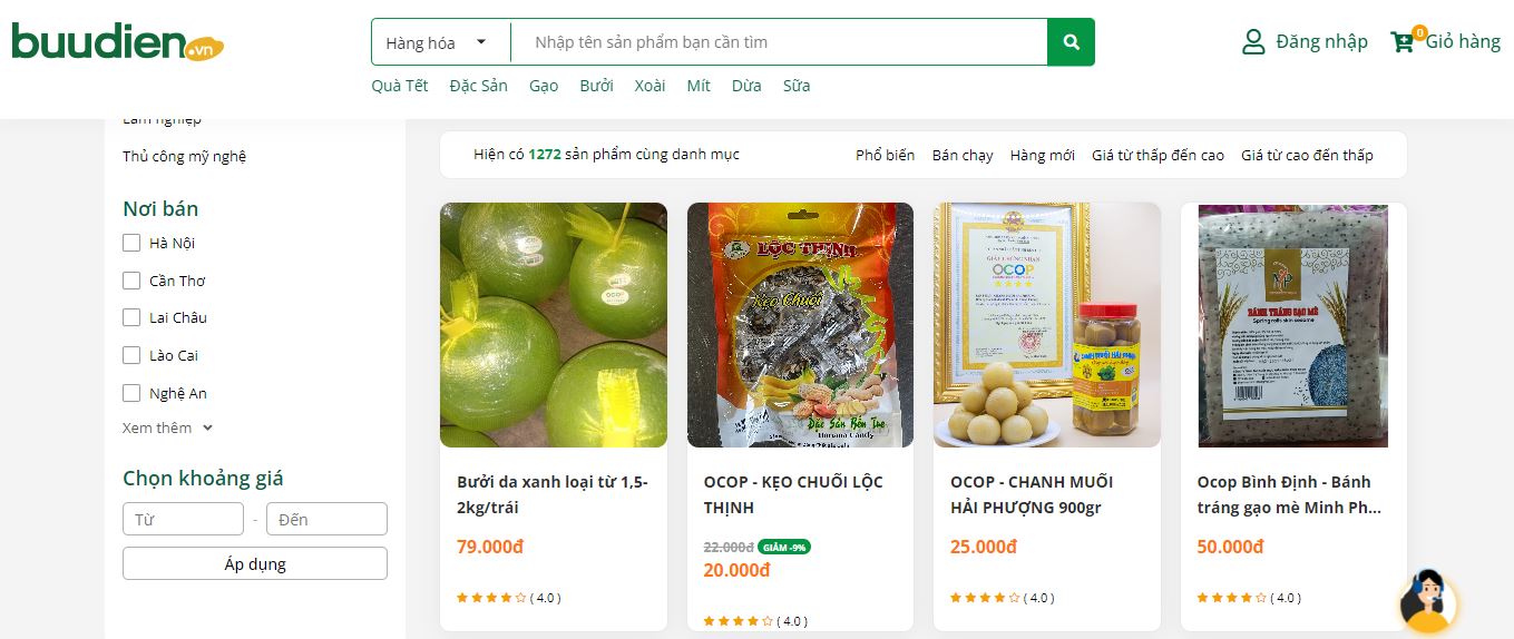 Sàn TMĐT Postmart đổi tên thành Buudien.vn chuyên nông, lâm, thủy sản