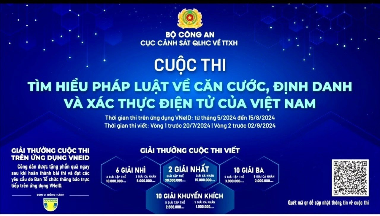 Hưởng ứng cuộc thi “Tìm hiểu pháp luật về căn cước, định danh  và xác thực điện tử của Việt Nam”