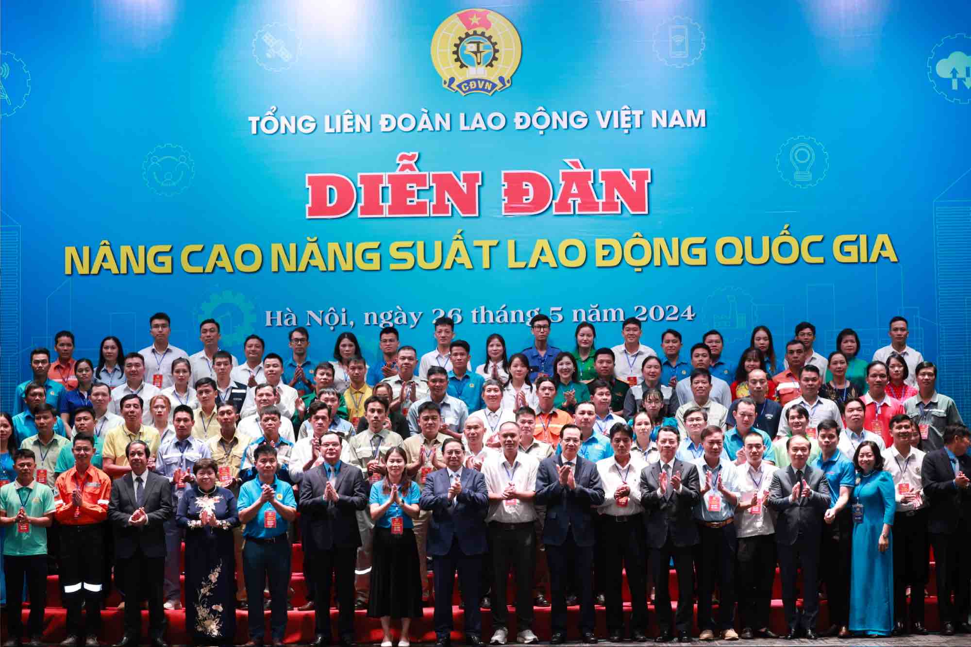 Đoàn viên Công đoàn Tổng công ty Bưu điện Việt Nam tham dự Diễn đàn “Nâng cao năng suất lao động quốc gia năm 2024”