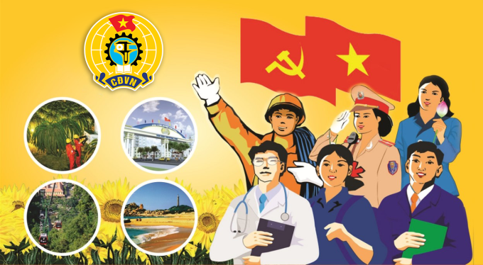 Tuyên truyền kỷ niệm 95 năm Ngày thành lập  Công đoàn Việt Nam (28/7/1929 - 28/7/2024)