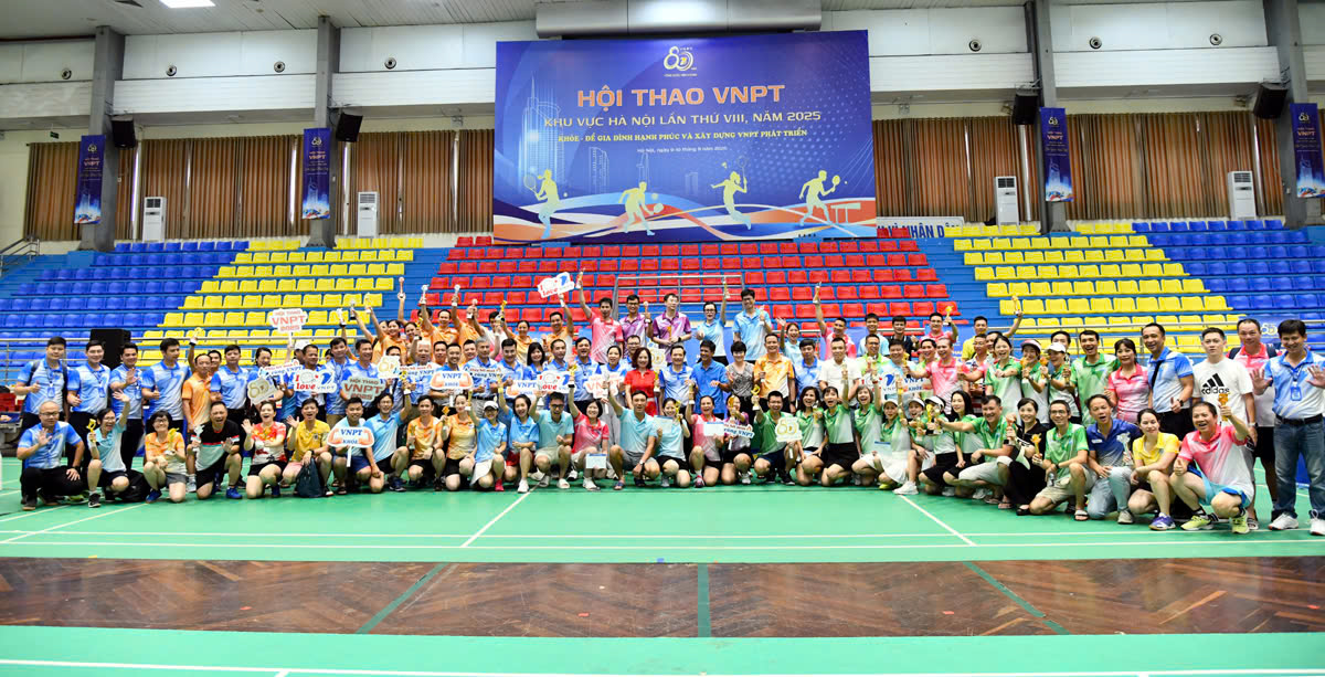 Hội thao VNPT khu vực Hà Nội năm 2025 thành công tốt đẹp